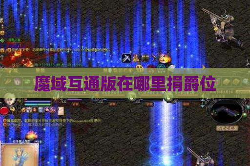 魔域互通版在哪里捐爵位
