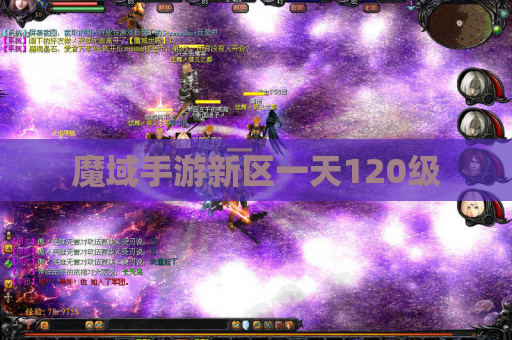 魔域手游新区一天120级