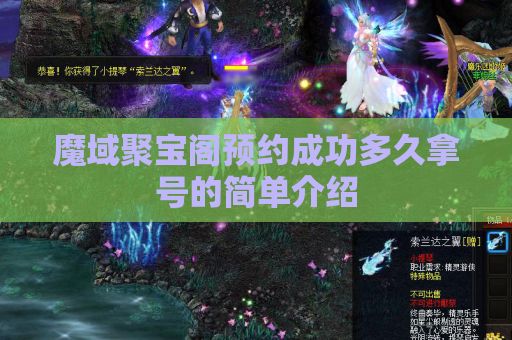 魔域聚宝阁预约成功多久拿号的简单介绍